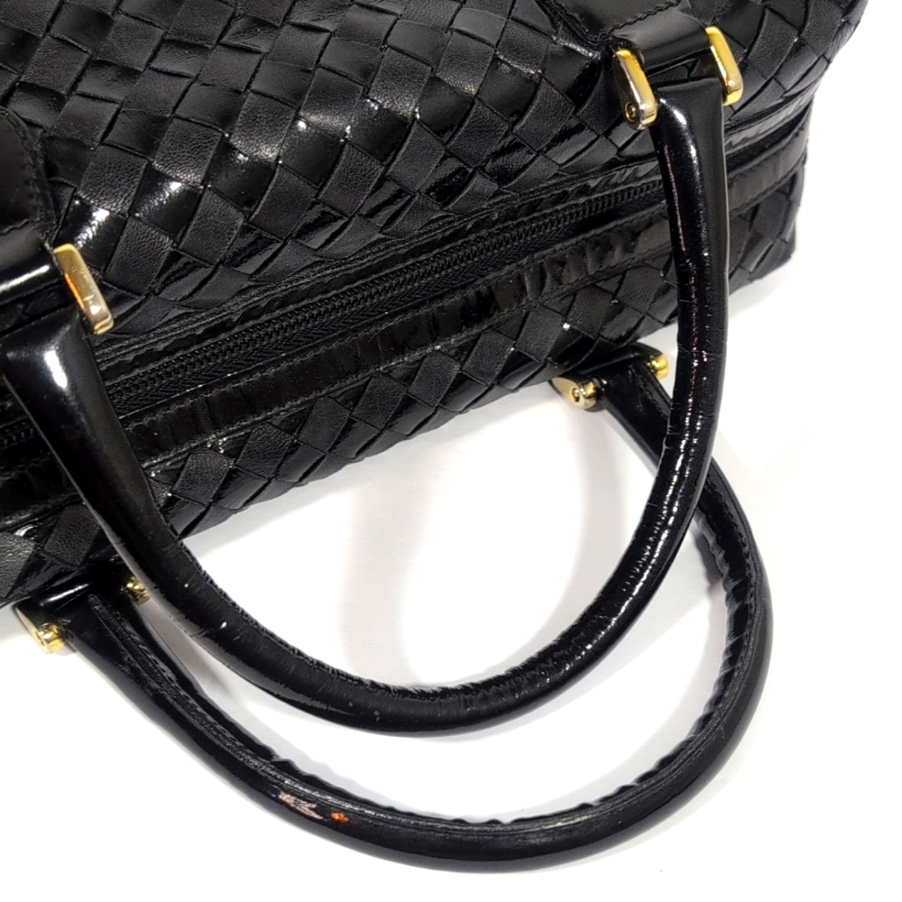 Bally Vintage Mini Basket Weave Boston Bag - Picture 8 of 15
